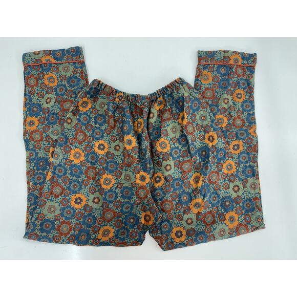 Xindaer Womens Pajama Two Piece Set Size Medium Floral Long Sleeve Button Up NWT - Picture 8 of 16